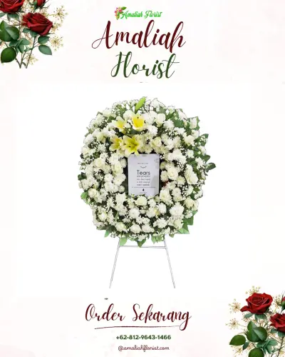 Krans Bunga Duka Cita di Sukawening